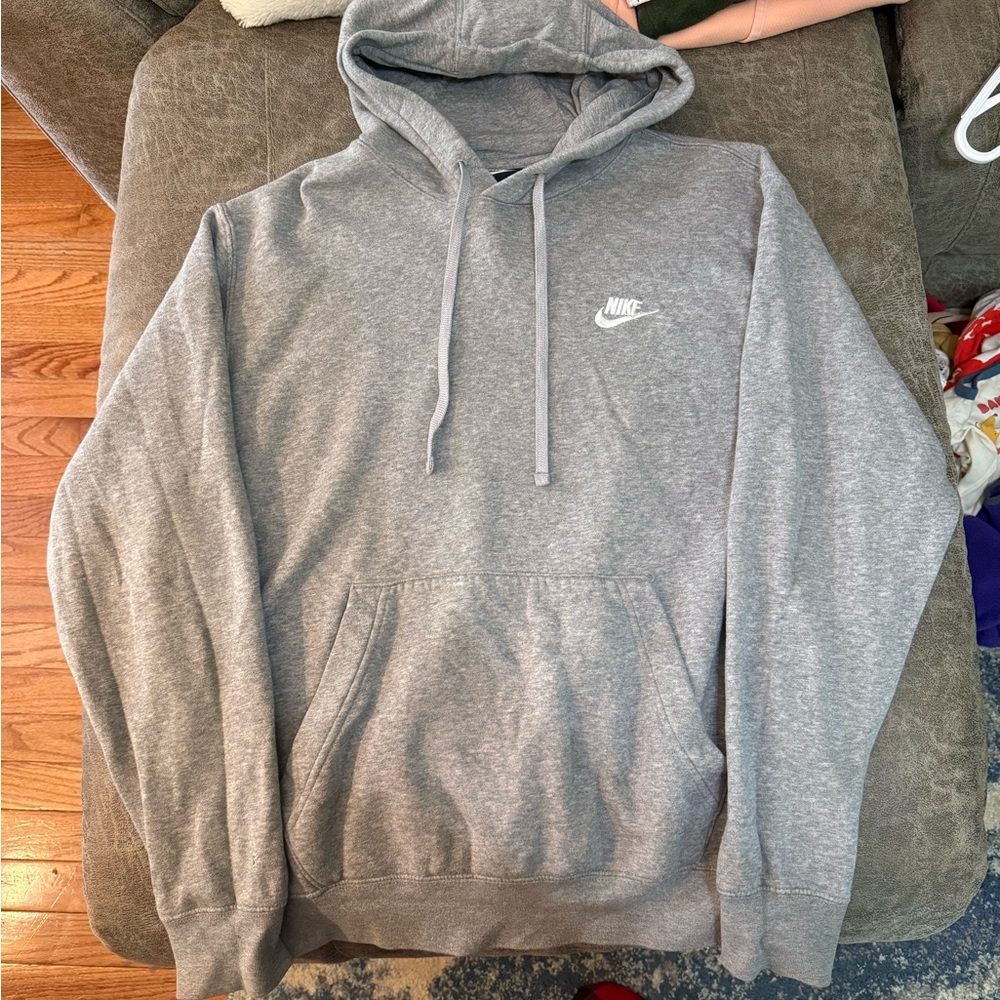 Nike Gray Sweatshirt Classic Pullover Hoodie